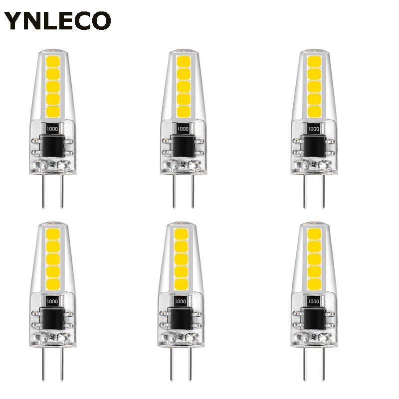 6 шт. G4 светодиодные лампы 2 Вт 220 В лампада Светодиодные Ampul 10led 360 Угол луча 2835SMD
