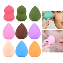 2 шт. многоцветный красоты яичный пуф для макияжа инструмент для макияжа Hulu Drop Puff макияж яйцо Профессиональный жидкий основа Макияж инструмент