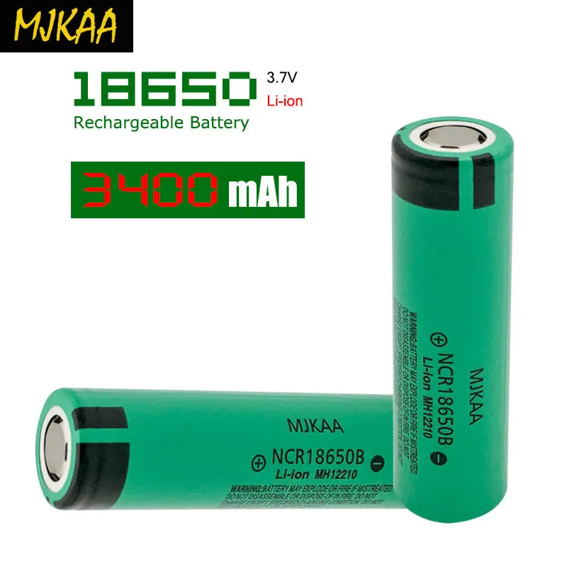 2 шт. MJKAA 3 7 V 3400 MAh литий ионная аккумуляторная батарея 18650 + 1 двойное зарядное