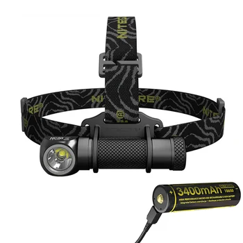 

NITECORE HC30 headlamp CREE XM-L2 U2 max 1000LM headlight with 18650 3500mAh Battery New I2 Charger