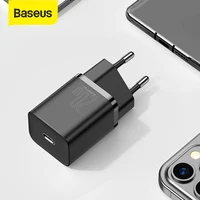 Baseus super si 20w usb tipo c carregador para iphone 12 pro max pd carregamento rápido usbc USB-C viagem carregador de parede para iphone 12 mini