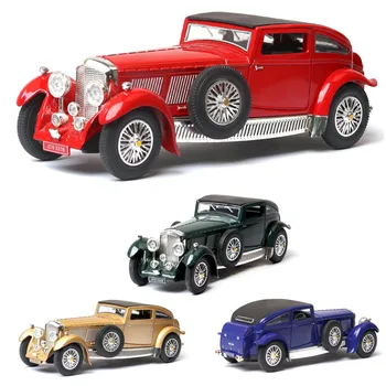 

1:32 Bentley 8L 1930s Car Model Alloy Car Die Cast Toy Car Model Pull Back Children's Toy Collectibles Free Shipping