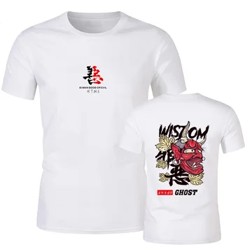 

Hip Hop T Shirt Men Japan Devil T-shirt Harajuku Tshirt Streetwear Casual Short Sleeve Summer Tops 2019 Cool Black T Shirt Boys