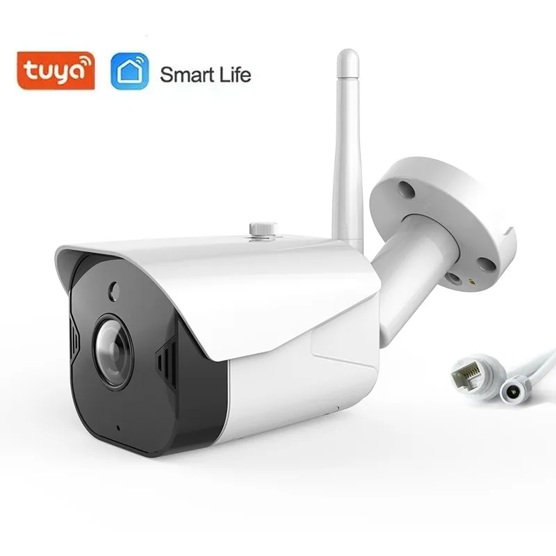 Tuya Smart Life 1080P IP66 Водонепроницаемая наружная ip камера P2P WiFi широкоугольная