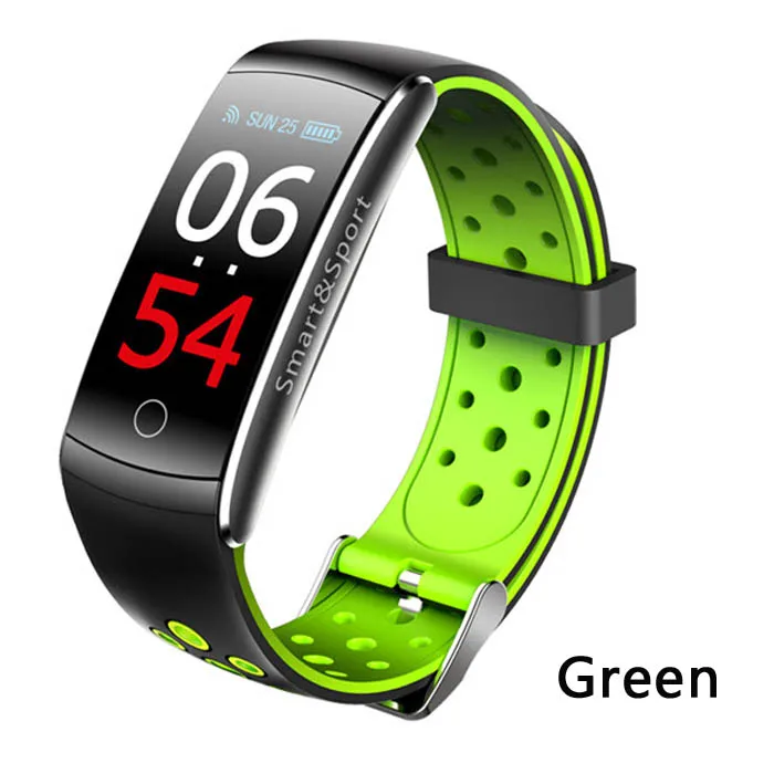 green Greentiger Q8S смарт-браслет пульсометр фитнес-трекер умный Браслет кровяное давление спортивный смарт-браслет VS QS100 - Цвет: green