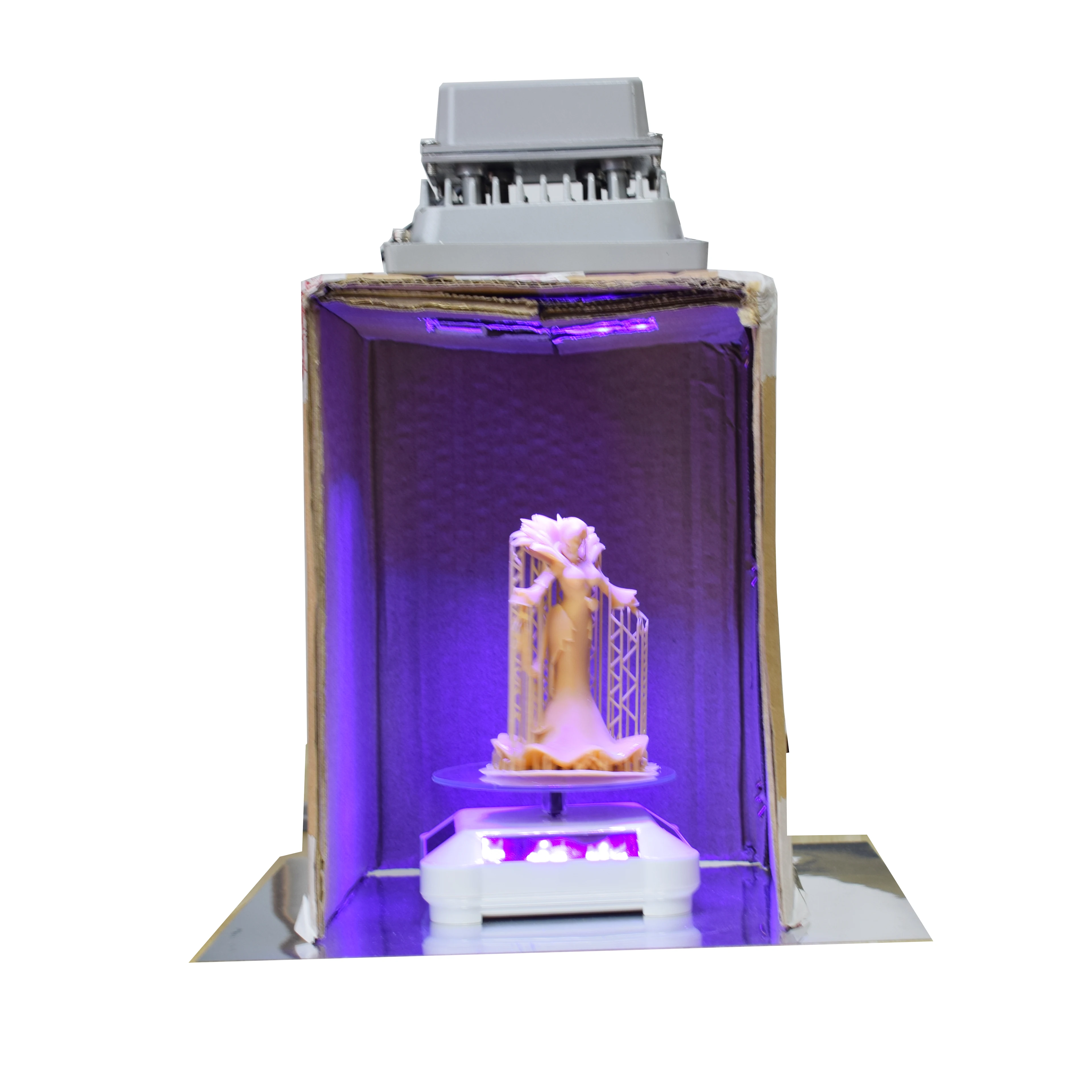 Solar-Powered Rotating Display Stand for DIY Projects, Jewelry, and Small Items