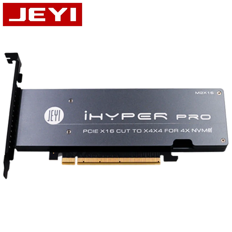 JEYI iHyper Pro m.2 X16 TO 4X NVME PCIE3.0 GEN3 4 * RAID CARD PCI E VROC M.2X16 M2X16 4XX4 RAID|Платы расширения| |