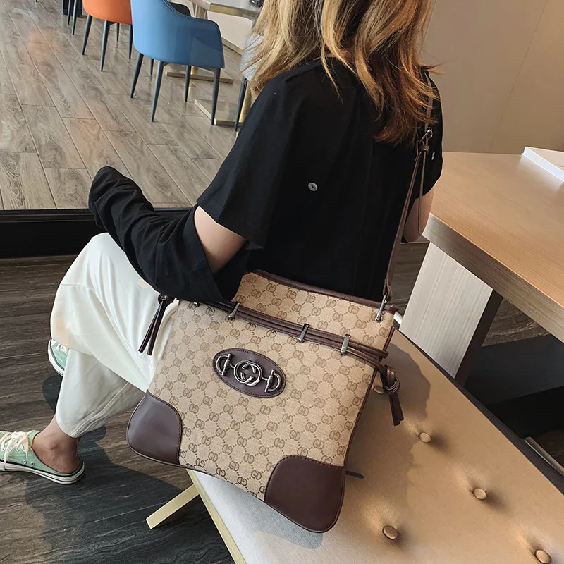 

Sky Lottery Will Capacity Package Woman 2019 Canvas Shopping Bag Ma'am Single Shoulder Satchel Tide