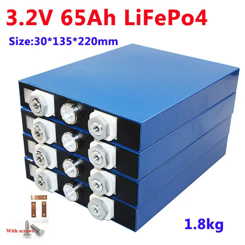 Аккумулятор Lifepo4 3 2 В 65 Ач даринный lifepo4 для самостоятельной сборки панель 12