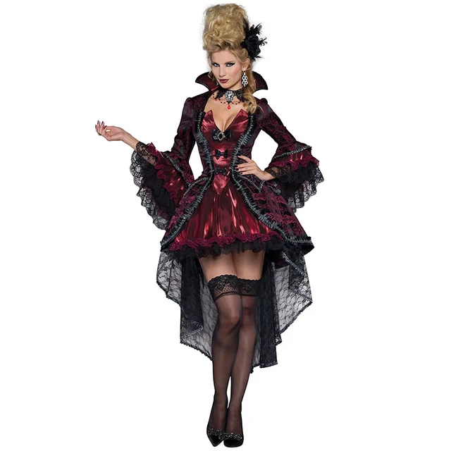 Halloween Vampire Earl Noble Court Costume Costumes For Women Cosplay 1