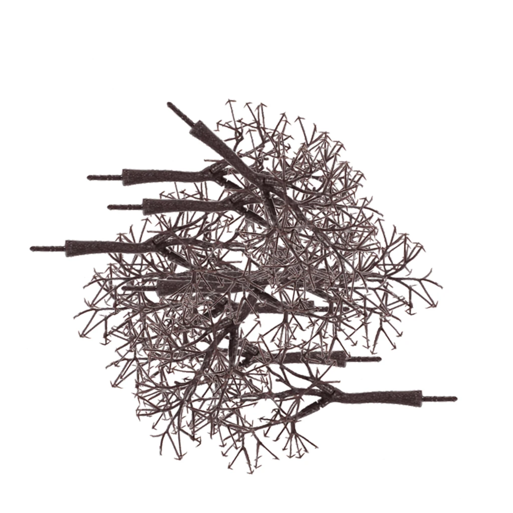 10pcs Bare Trunk Tree Branch Model For Train Park Scenery Layout HO Scale 1:75