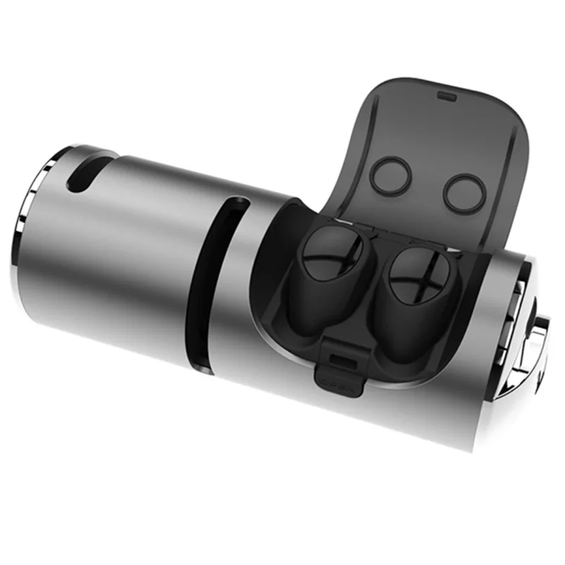 Черный 3 в 1 TWS мини водонепроницаемые Bluetooth 4,2 беспроводные наушники+ аудио+ зарядный ящик интеллектуальное шумоподавление быстрая зарядка - Цвет: Черный