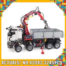 Стиль 20005 грузовик автомобиль совместимый 42043 Technic Banz Arocs 3245 шт Модель Строительные кирпичи развивающие игрушки Рождественский подарок