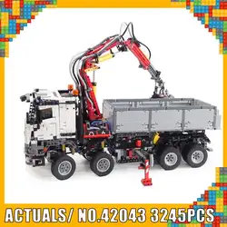 Новый стиль 20005 грузовик автомобиль совместимый 42043 Technic Banz Arocs 3245 шт Модель Строительные кирпичи развивающие игрушки Рождественский