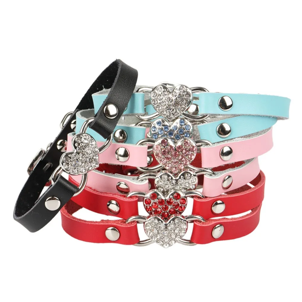 Cats Collars Pet Rhinestone Animals Accessories For Dog Product Cats Collar Necklace collier
