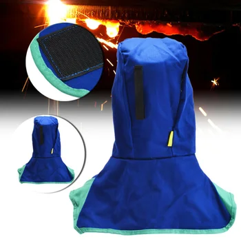 

Welding Hood Welding Cap Hats Fire Flame Retardant Hood Helmets Fireproof Washable Neck Protection For Welder Safety Cover