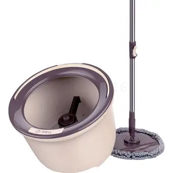 

Single Bucket Rotating Mop Household Disposable Hand Washing Dry Wet Amphibious Double Drive Mop Mop Mop Mop The Bucket
