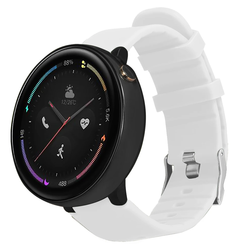 Силиконовый ремешок для часов Huami Amazfit 2 мягкий браслет ремень для Amazfit Verge 2/A1807 Смарт часы замена аксессуары