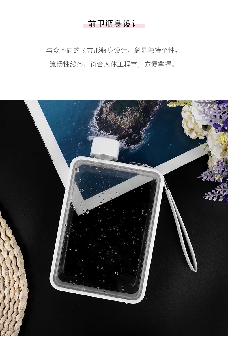 Hydroflask креативная Модная Портативная гидро фляжка Высокое качество бутылка для воды фитнес гидро фляга с крышкой Минималистичная бутылка для воды