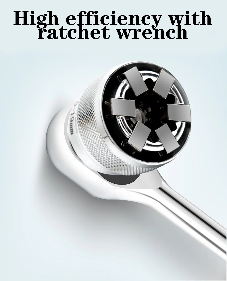 1PC 3/8 inch Drive 10-19 mm Adjustable Hex universal Socket Torque Ratchet Socket Adapter Wrench Head Spanner Sleeve Repair Tool