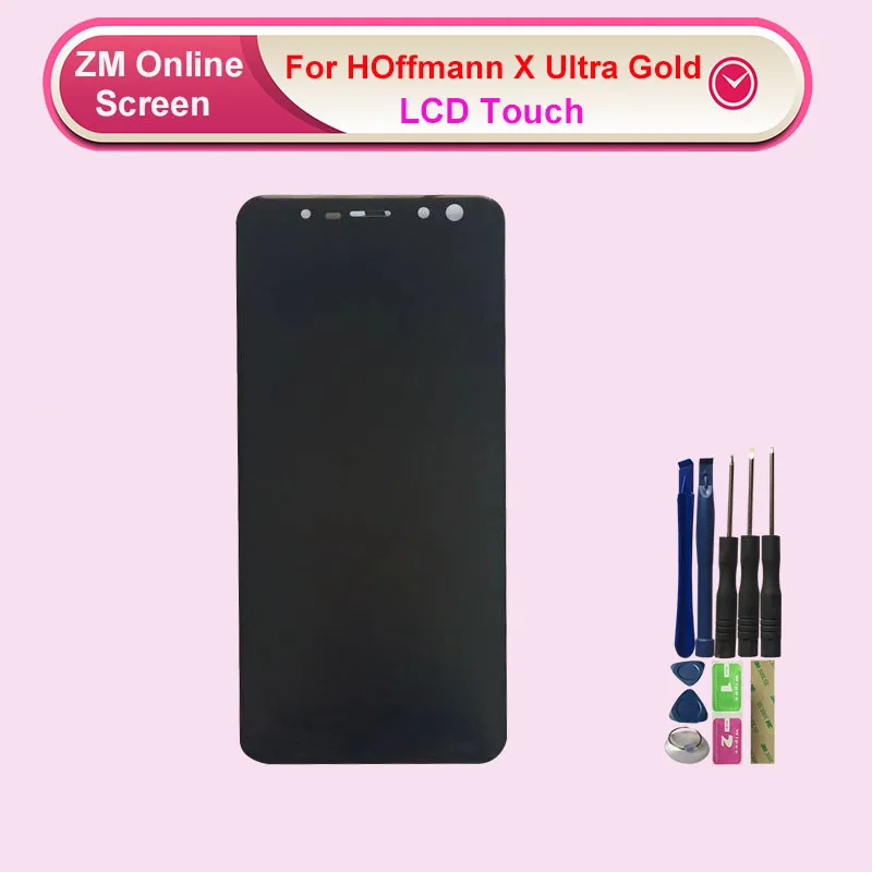 Продажа Для HOffmann X Ultra Gold ЖК дисплей с сенсорным экраном дигитайзер сборка Замена с инструментами черный цвет 5,7 дюймов