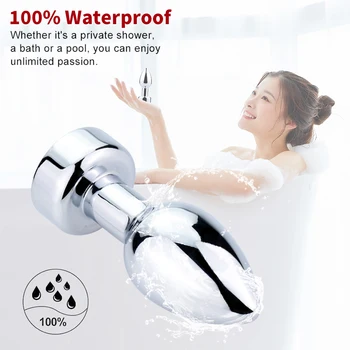 7 speed vibrator Metel anal beads butt plug vibration large rechargeable Wireless Remote Control Prostate Massager ass sex toy 3