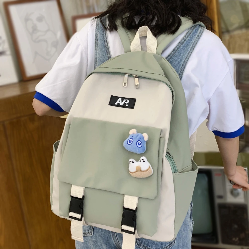 Новый женский рюкзак Harajuku водонепроницаемый нейлоновый милый школьный Kawaii