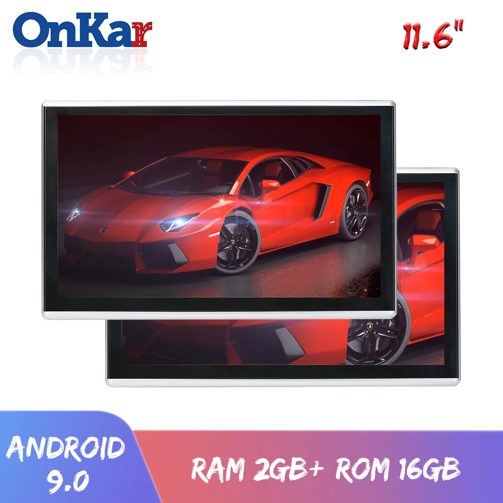 Монитор на подголовник ONKAR Android 9 0 11 6 дюйма IPS сенсорный экран 1920*1080 1080P поддержка