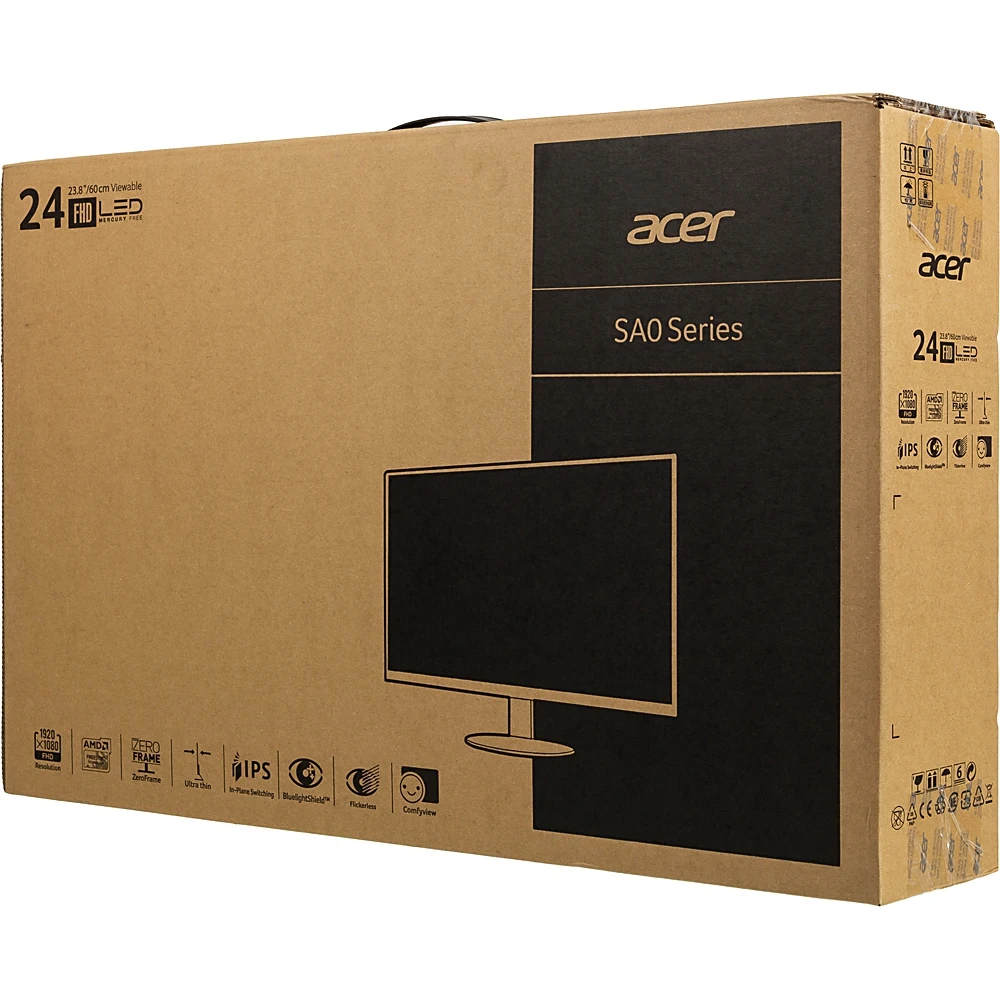 Монитор Acer 23.8" SA240YAbi черный IPS LED 16:9 HDMI Mat 1000:1 250cd