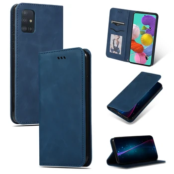 

Business Leather Wallet Cover for Samsung Galaxy A71 A51 A81 A91 A20S A10 A50S A40 A70 S20 S10 Note 10 Lite Full Body Case