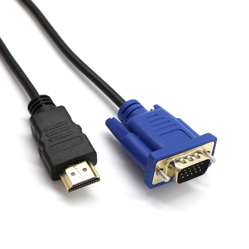 HDMI To VGA Adapter Converter W/ Audio Cable Support 1080P Output for PC Laptop