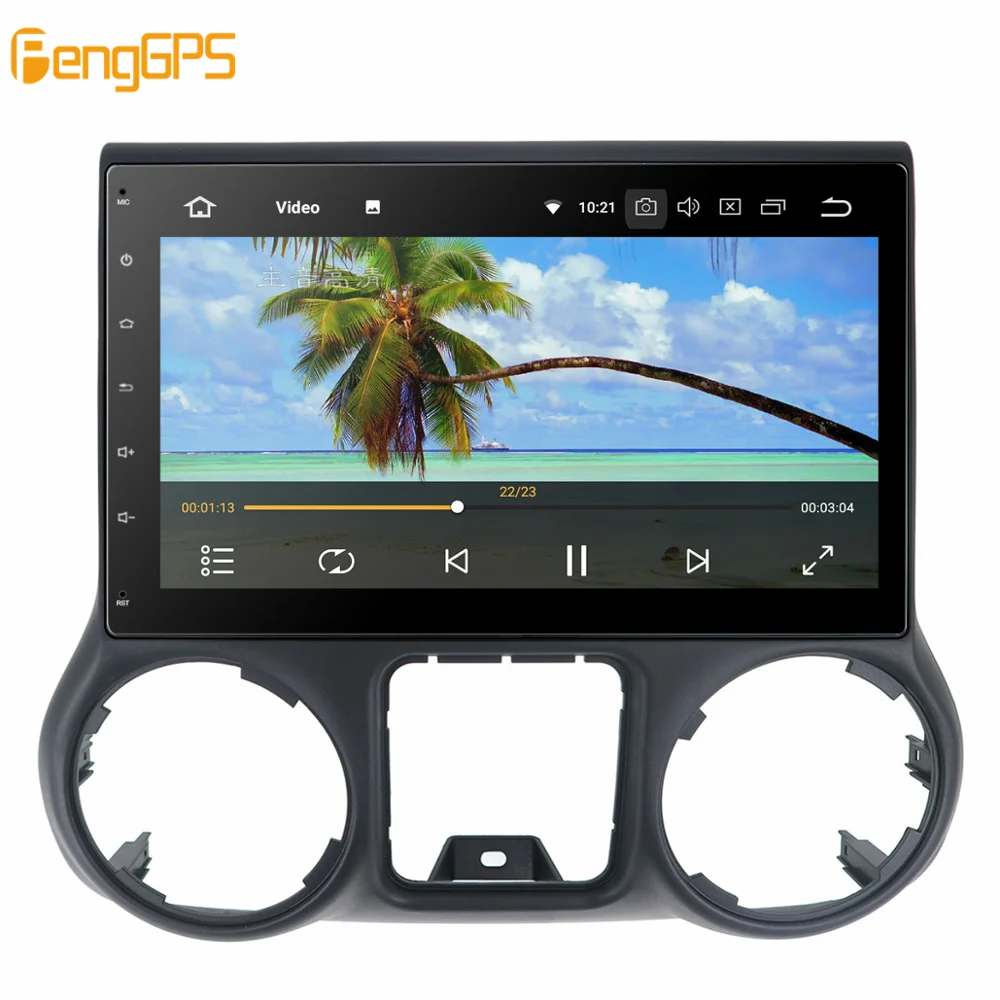 Android 9.0 Car Radio GPS Navigation Headunit For JEEP Wrangler 2011 2015 2016 -2017 no Car DVD Player Stereo Multimedia Audio