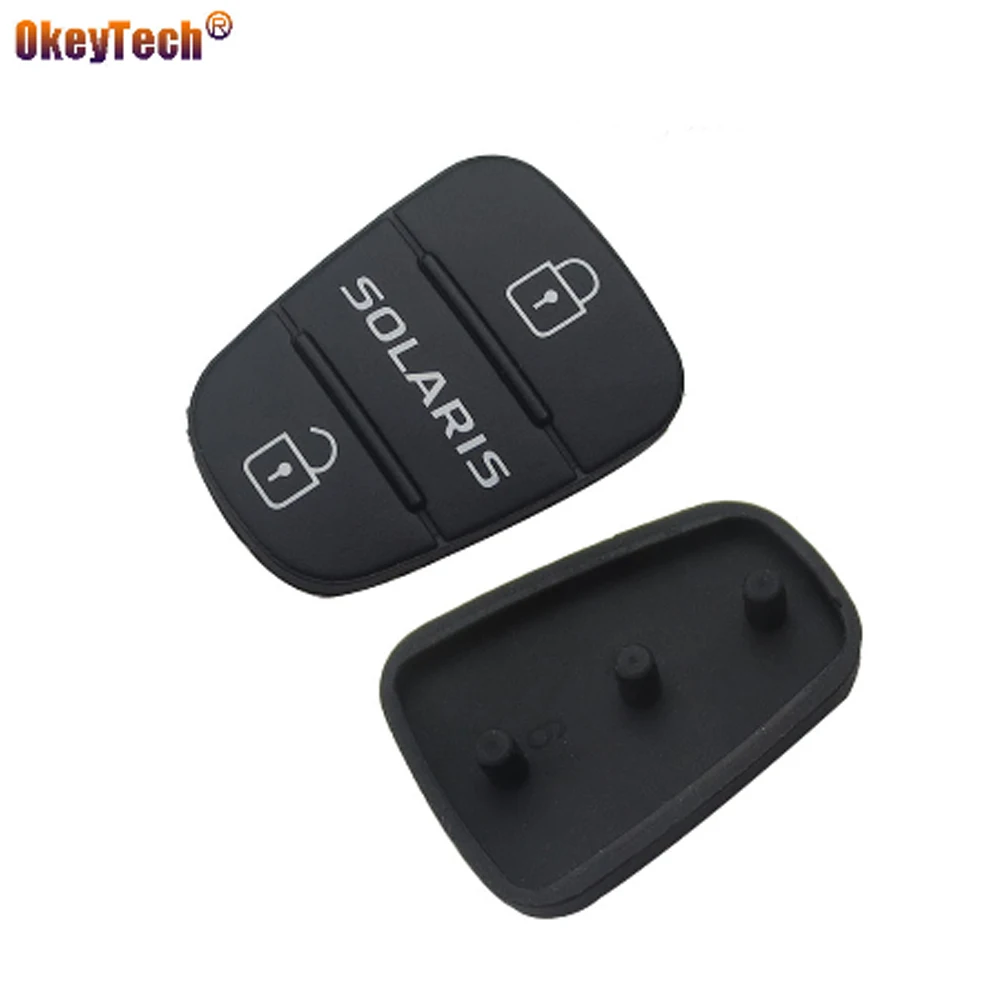 Сменный резиновый кнопочный коврик OkeyTech 3 кнопки откидной автомобильный пульт