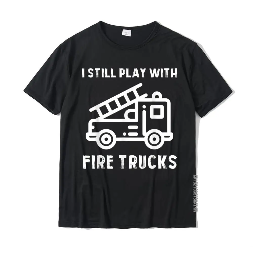 Funny Birthday Short Sleeve Tops Tees Mother Day O-Neck Pure Cotton Mens T Shirt Birthday T Shirt Oversized Wholesale Funny Firefighters T-Shirt Firefighter Gift For Firemen T-Shirt__MZ20317 black