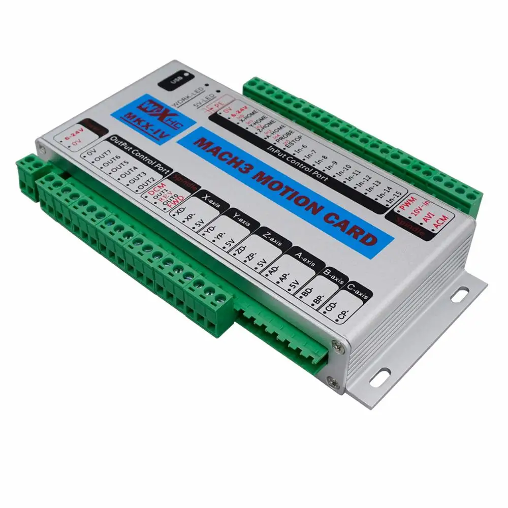 ECO 400 кГц 3 оси Mach3 карта управления движением USB интерфейс с ЧПУ Breakout Board