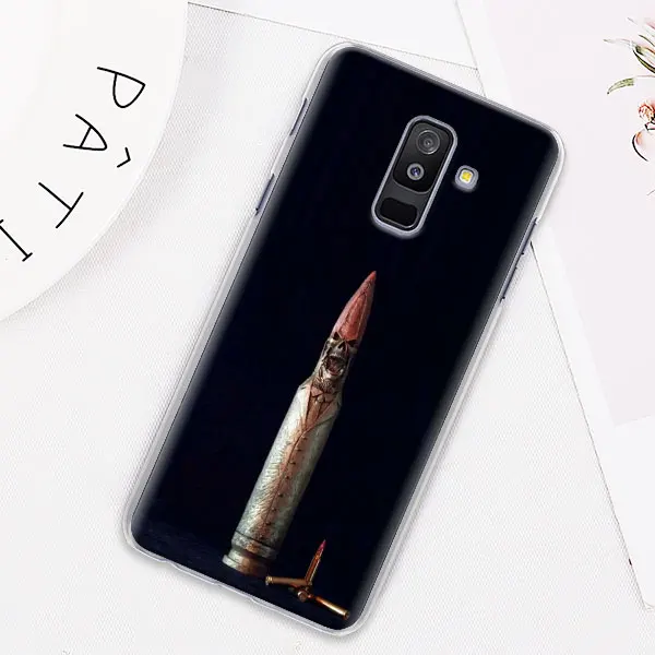 AK47 Handgun Gun BUllets Phone Case for Samsung Galaxy M10 M20 M30 M40 J4 J6 J8 J4+ J6+ Hard Cover Capa - Color: H05