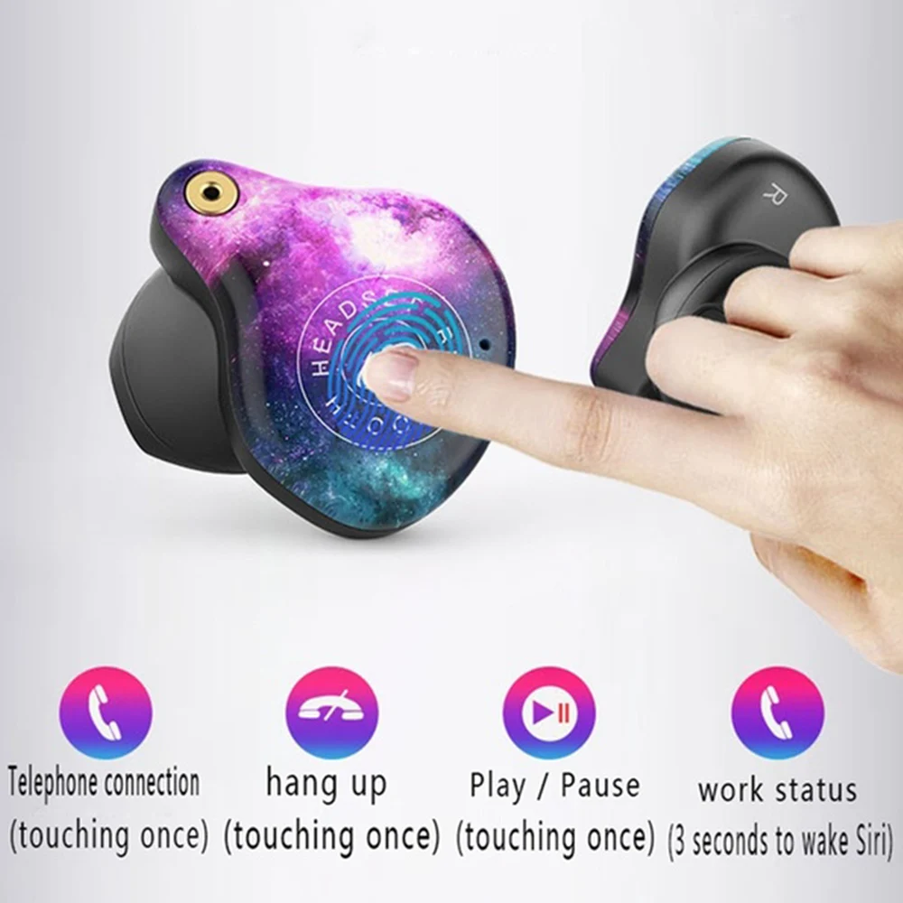 Ceny GOOJODOQ bezprzewodowe słuchawki Bluetooth IPX7 TWS 5.0 sport led słuchawki z redukcją hałasu HiFi 9D Stereo wodoodporne 3600mah