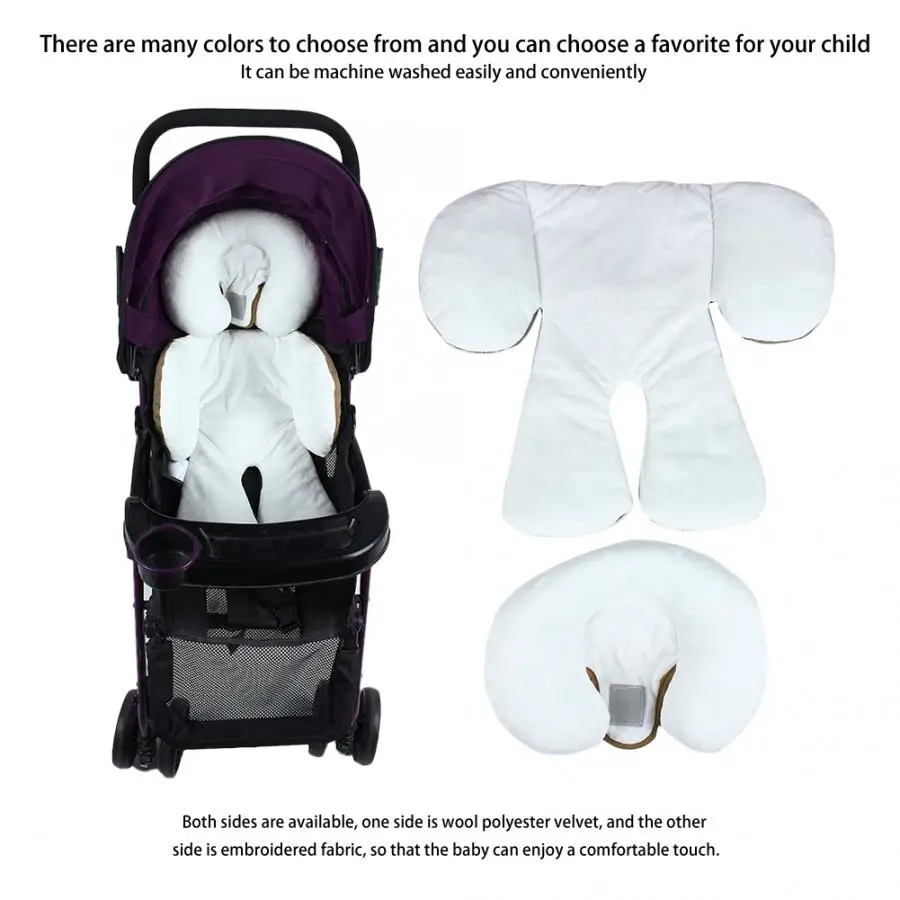 

Dual Side Baby Stroller Seat Cushion Baby Stroller Protection Mat Soft Cotton Toddler Infant Carriage Seat Pad