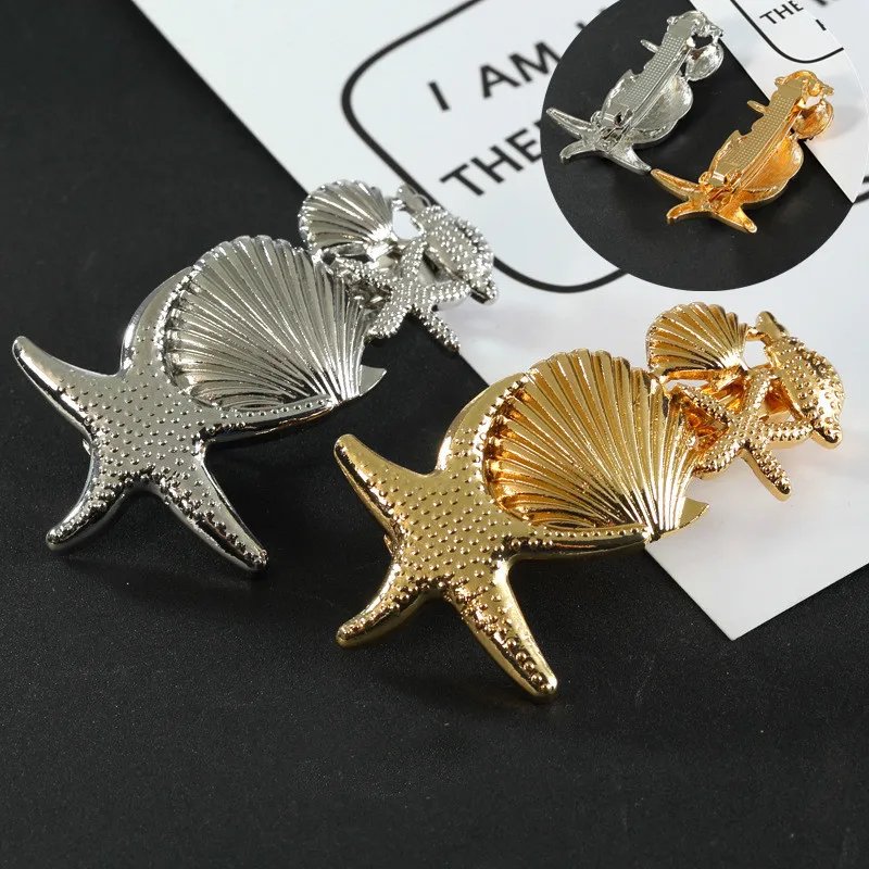 Корейские пляжные аксессуары для волос металлическая оболочка золотого цвета