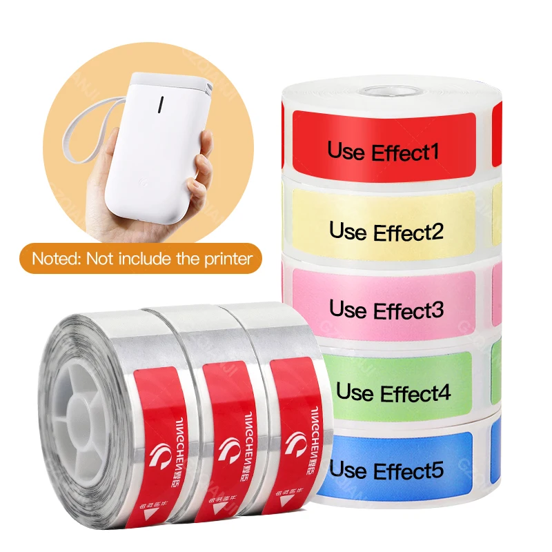 Niimbot Label Printer D11 Waterdicht Anti-Olie Scheurbestendig Prijs Label Pure Kleur Krasbestendig Label Papier roll GZL2004