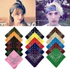 Cotton Paisley Bandana Headscarf Cashew Flower Scarf Hip Hop Headband Square Scarf Handkerchief for Women Men ► Photo 2/6