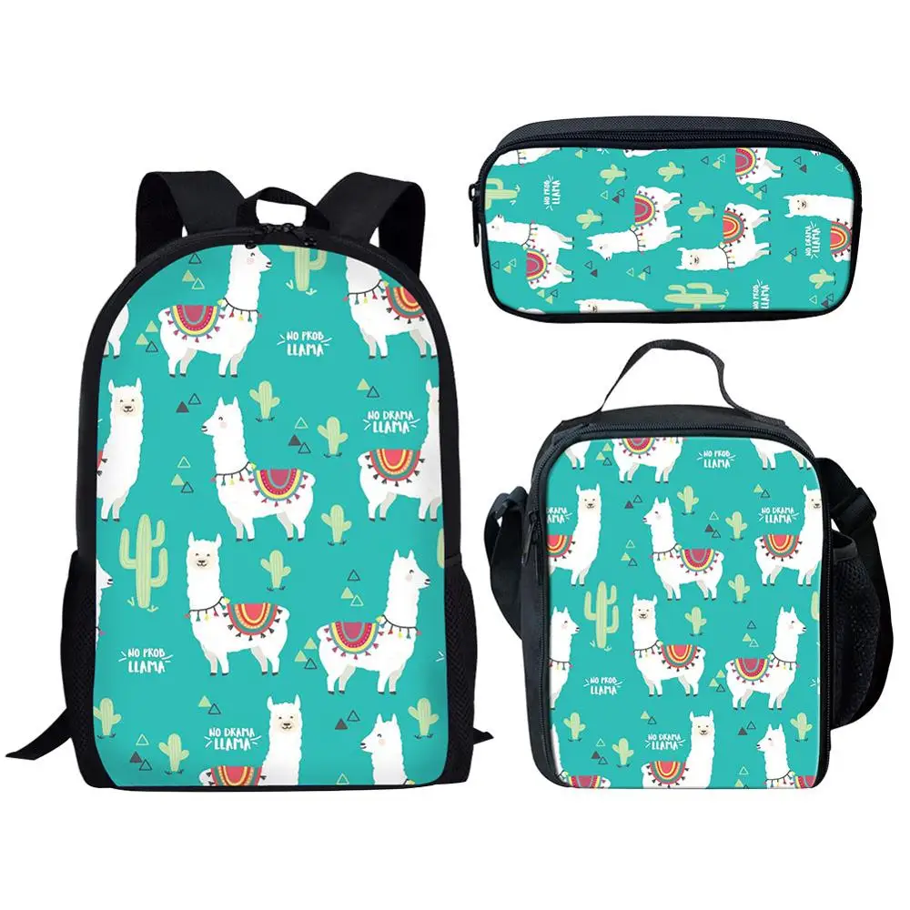 llama school backpack