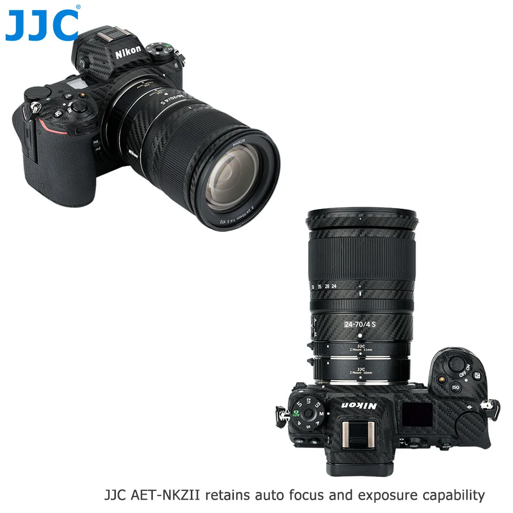 JJC 11 мм 16 мм автоматический удлинитель объектива Набор для Nikon Z Mount Z7 Z6 Z50 объектив камеры переходное кольцо с корпусом крышка объектива