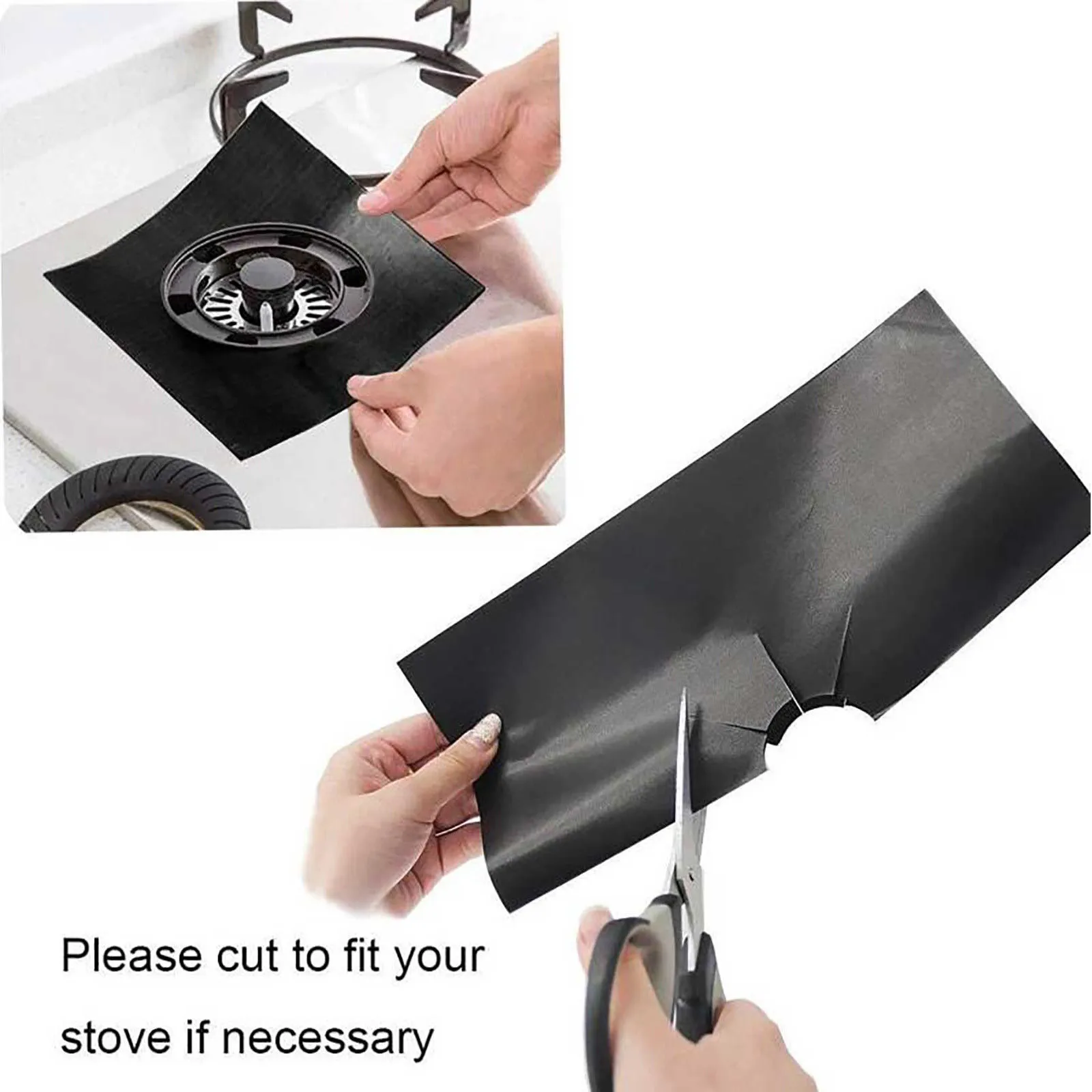 2/4pcs Stove Protective Cover Cooker Cover Liner Clean Mat Pad Non-stick Reusable Kitchen Gas Stove Stovetop Protector Kitchen