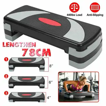 

Fitness Aerobic Step Adjustable Non-slip Cardio Yoga Pedal Stepper Gym Workout Exercise Fitness Aerobic Step Equipment 300 KG