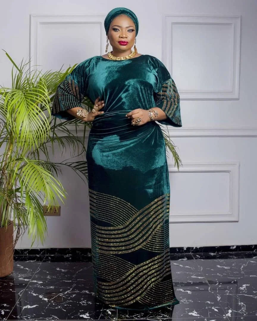 Velvet stone gown Clearance