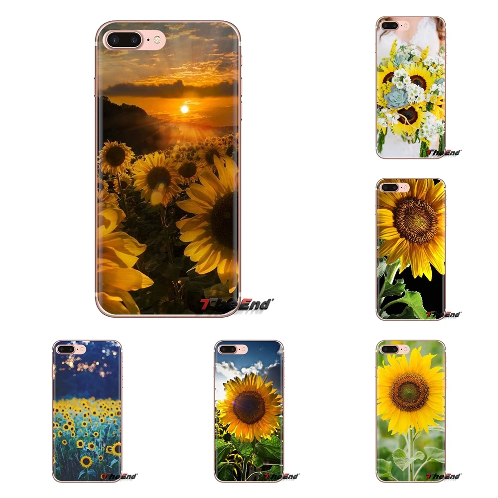 Силиконовый чехол для Xiao mi 6 A1 Max x 2 5X 6X Red Note 5 5A 4X 4A A4 4 3 Plus Pro Подсолнух цветы ромашки