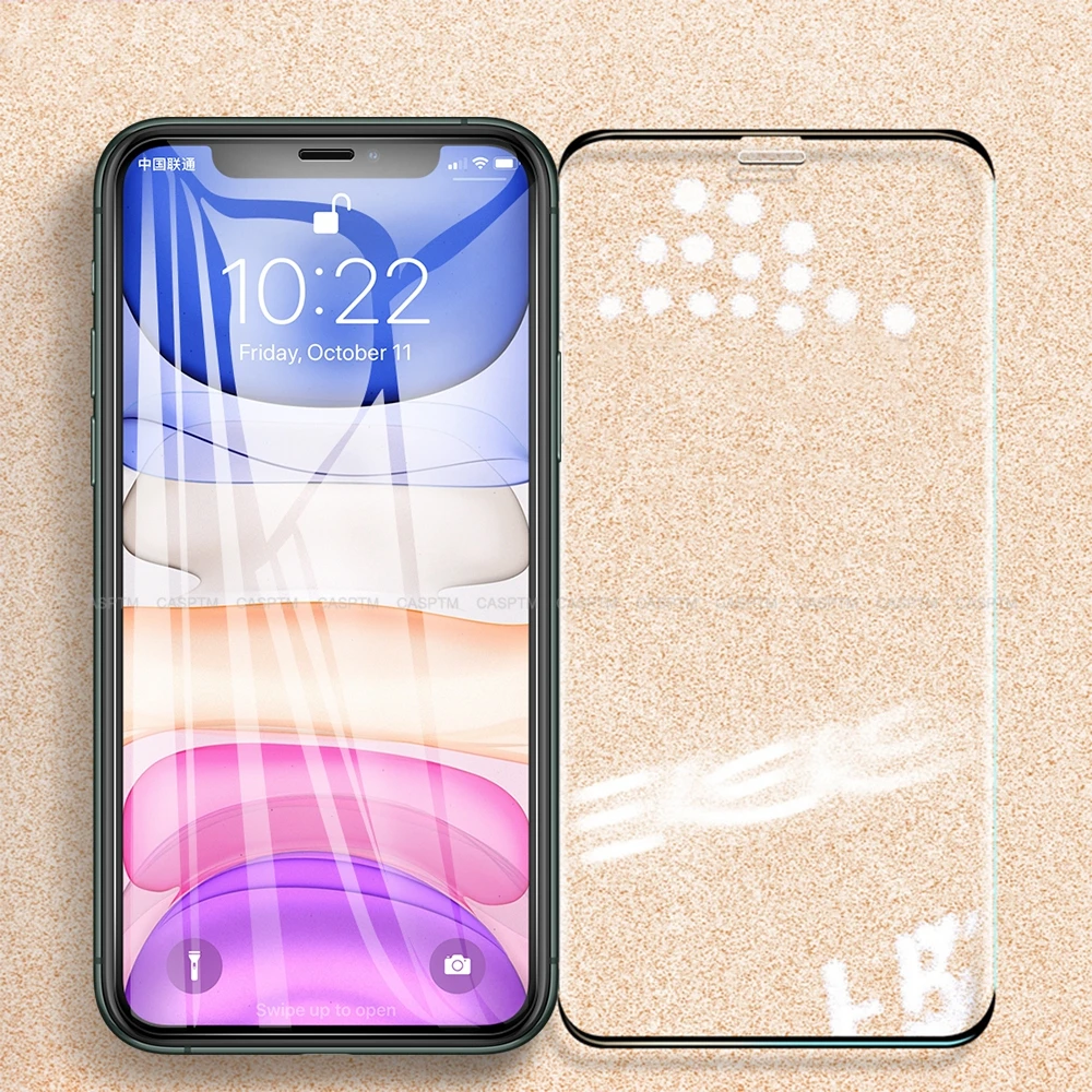 Полноэкранное прозрачное закаленное стекло без рамки для iPhone 11 Pro MAX XS Max XR