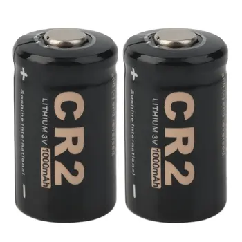 

In stock! 2Pcs CR2 3.0V 1000mAh Protected Rechargeable Battery + Case for Soshine Newest