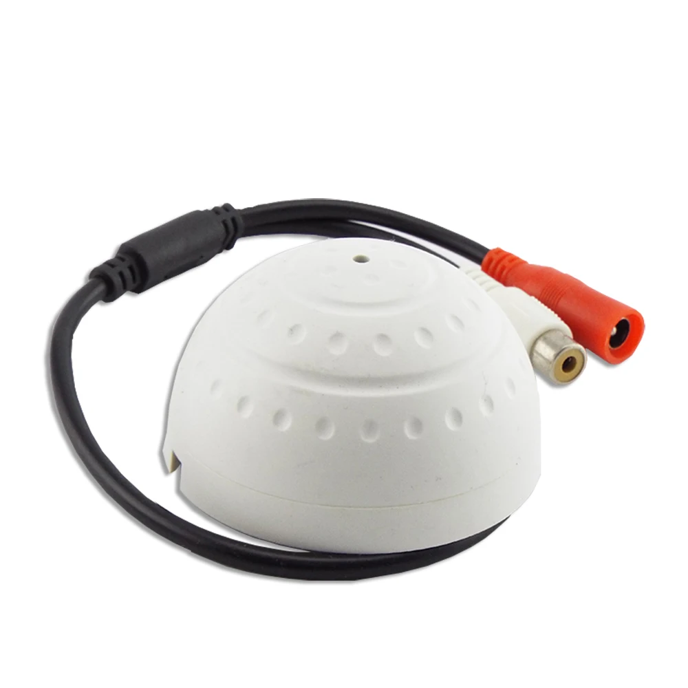 Audio Monitoring MIC Sound Pickup Microphone for CCTV Surveillance Security IP Camera Built in Preamp Wired Voice Monitor microphone sound monitor